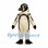 Penguin Mascot Costume in Black and White with Speckled Chest