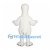 Parrot Mascot Costume in White with Black Beak