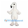 Parrot Mascot Costume in White with Black Beak