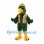 Parrot Mascot Costume with Floral Shirt and Straw Hat