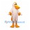 Pelican Mascot Costume in Pale Pink with Long Yellow Bill