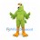 Parrot Mascot Costume in Green with Cream Beak and Orange Feet