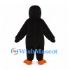 Penguin Mascot Costume in Black and White with Orange Feet