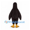 Bird Mascot Costume in Dark Brown with Yellow Beak and Feet