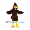 Eagle Mascot Costume in Dark Brown with Tall Crest