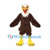 Eagle Mascot Costume with White Head and Dark Brown Wings