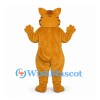 Cat Mascot Costume in Orange with White Belly and Paw Pads