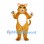 Cat Mascot Costume in Orange with White Belly and Paw Pads