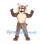 Lynx Mascot Costume in Gray with Muscular Chest and Tufted Ears