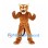 Cougar Mascot Costume in Orange with Muscular Torso