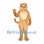 Cougar Mascot Costume in Tan with Cream Chest and Long Tail