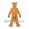 Cougar Mascot Costume in Tan with White Belly and Pointed Ears