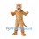 Cougar Mascot Costume in Tan with White Fangs and Long Tail
