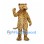 Leopard Mascot Costume in Gold with Dense Black Rosettes