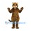 Leopard Mascot Costume in Brown with Small Spots and Cream Muzzle