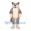 Cat Mascot Costume in Gray with Cream Belly and Dark Ear Tips