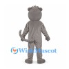 Rat Mascot Costume in Gray with Spiky Hair and Long Tail
