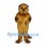 Otter Mascot Costume in Golden Brown with Long Tapered Tail