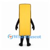 French Fry Mascot Costume in Yellow with Rectangular Body