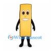 French Fry Mascot Costume in Yellow with Rectangular Body