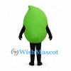 Pea Mascot Costume in Green with Rounded Pointed Body