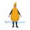 Pear Mascot Costume in Yellow with Open Face Hood