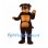 Dog Mascot Costume in Brown with Black Eye Mask and Tan Belly