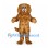 Dog Mascot Costume in Golden Brown with Curly Fur and Floppy Ears