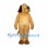 Dog Mascot Costume in Tan with Brown Ears and Large Nose
