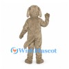 Dog Mascot Costume in Gray with Floppy Ears and Long Tail