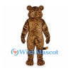 Leopard Mascot Costume with Small Spots and Cream Belly