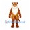 Tiger Mascot Costume in Orange with White Chest and Fine Stripes