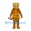 Tiger Mascot Costume in Orange with Narrow Black Stripes