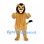 Lion Mascot Costume in Tan with Black Mane and Long Tail