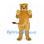 Lion Cub Mascot Costume in Tan with Cream Muzzle and Tail Tuft