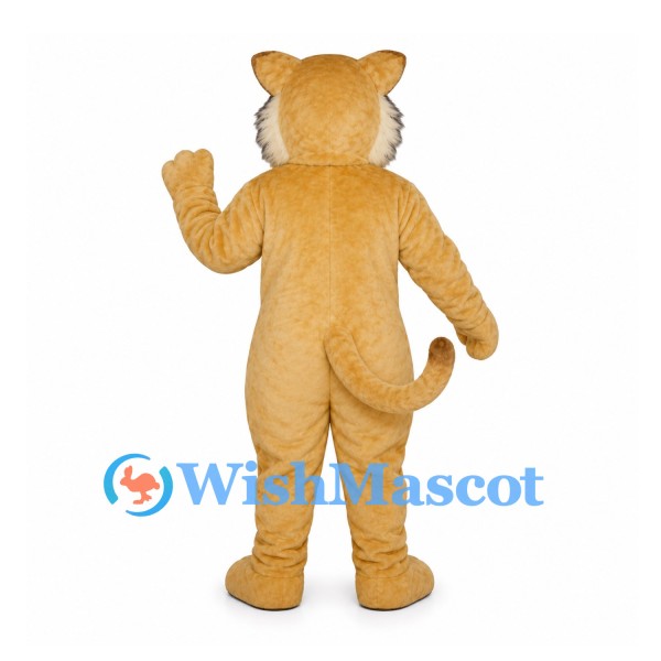 Lioness Mascot Costume in Tan with Cream Cheek Fur