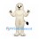 Lion Mascot Costume in Cream with Fluffy Mane and Black Tail Tip