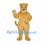 Lioness Mascot Costume in Tan with Rounded Ears and Long Tail