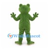 Frog Mascot Costume in Green with Cream Belly