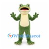 Frog Mascot Costume in Green with Cream Belly