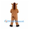 Warthog Mascot Costume in Brown with Tusks and Dark Mane