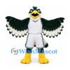 Bird Mascot Costume in Dark Green and White Sports Uniform