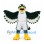 Bird Mascot Costume in Dark Green and White Sports Uniform