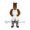 Horse Mascot Costume in Brown with White Basketball Uniform