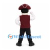 Patriot Mascot Costume with Burgundy Tricorn Hat and Vest