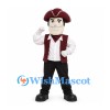 Patriot Mascot Costume with Burgundy Tricorn Hat and Vest