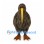 Kiwi Bird Mascot Costume in Brown with Long Yellow Beak