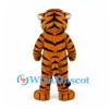 Tiger Mascot Costume in Orange with White Chest and Black Stripes