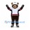 Bear Mascot Costume in Brown with White Hockey Jersey and Gloves