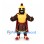 Warrior Mascot Costume in Gold Armor with Red Cape and Helmet